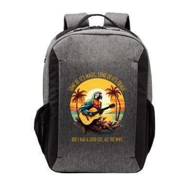 Some Of It's Magic Some Of It's Tragic Parrot Funny Vector Backpack