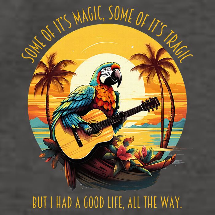 Some Of It's Magic Some Of It's Tragic Parrot Funny Vector Backpack