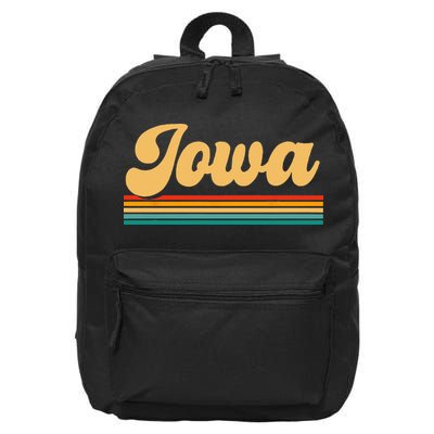 State Of Iowa 16 in Basic Backpack