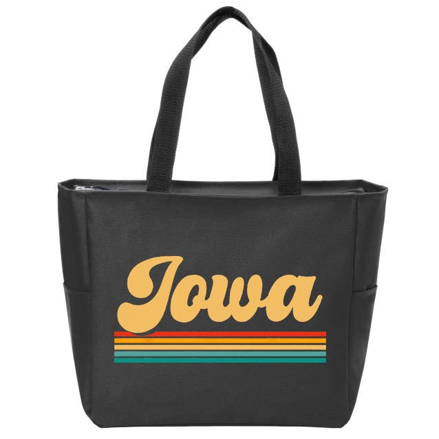 State Of Iowa Zip Tote Bag