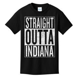 Straight Outta Indiana Great Travel Gift Idea Kids T-Shirt