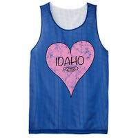 State Of Idaho Retro Vintage Heart Cool Gift Mesh Reversible Basketball Jersey Tank