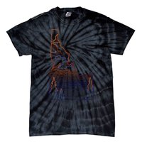 State Of Idaho Mountains Lakes And Trees Tie-Dye T-Shirt