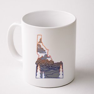 State Of Idaho Mountains Lakes And Trees Coffee Mug