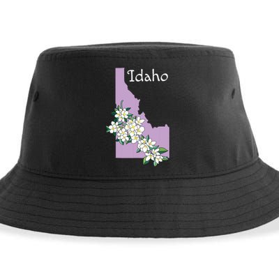 State Of Idaho Syringa Flower Sustainable Bucket Hat