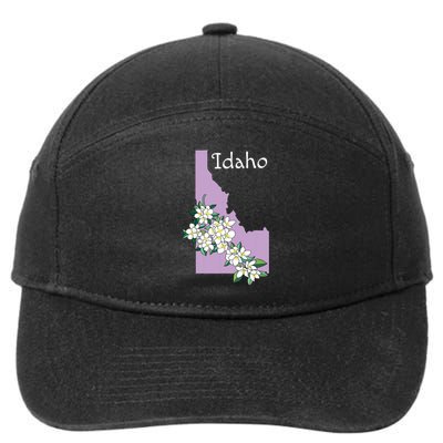 State Of Idaho Syringa Flower 7-Panel Snapback Hat