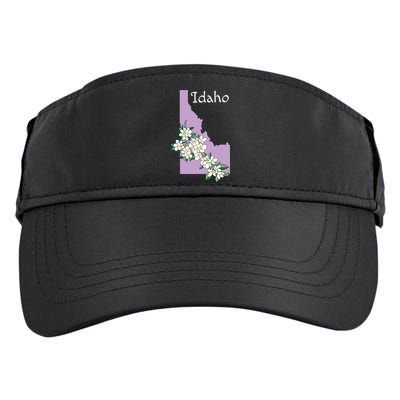 State Of Idaho Syringa Flower Adult Drive Performance Visor