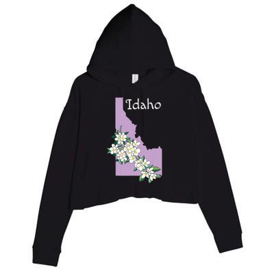 State Of Idaho Syringa Flower Crop Fleece Hoodie