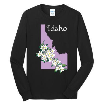 State Of Idaho Syringa Flower Tall Long Sleeve T-Shirt