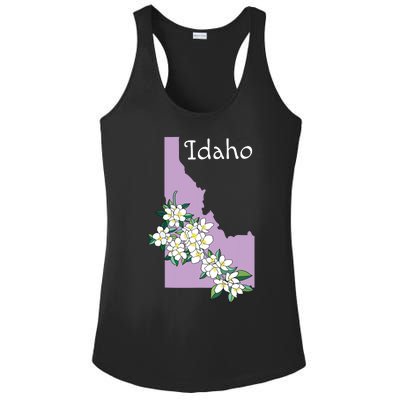 State Of Idaho Syringa Flower Ladies PosiCharge Competitor Racerback Tank