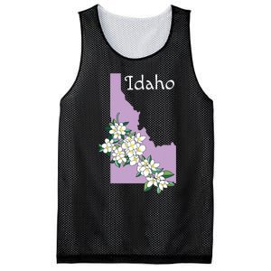 State Of Idaho Syringa Flower Mesh Reversible Basketball Jersey Tank