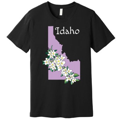 State Of Idaho Syringa Flower Premium T-Shirt