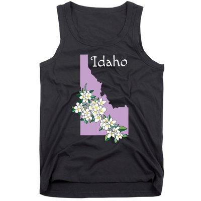 State Of Idaho Syringa Flower Tank Top