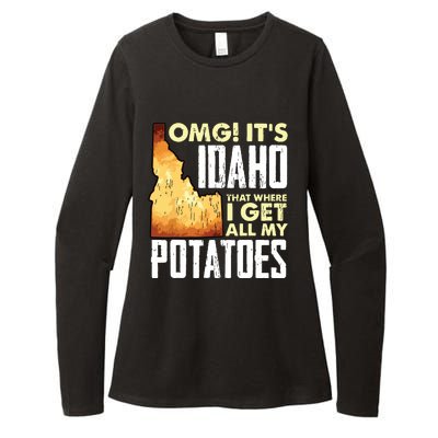 State Of Idaho Thats Where I Get All My Potatoes Womens CVC Long Sleeve Shirt