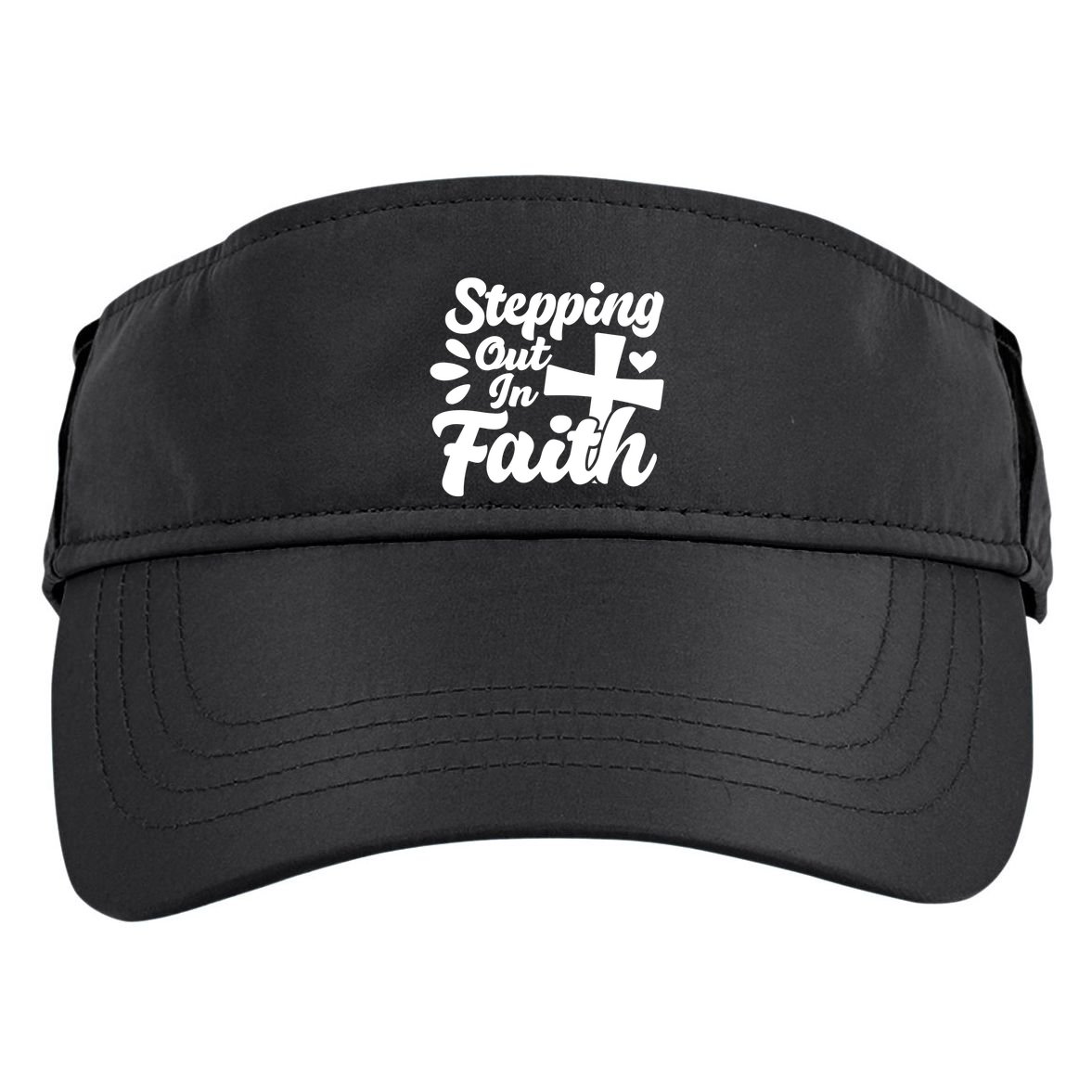 Strpping Out In Faith Adult Drive Performance Visor
