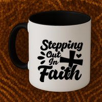 Strpping Out In Faith Mug