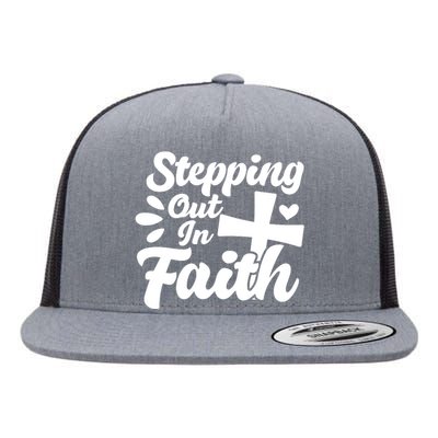 Strpping Out In Faith Flat Bill Trucker Hat