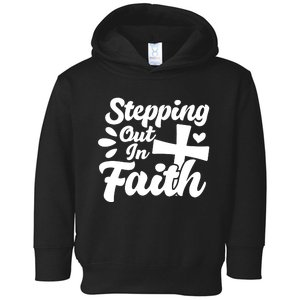 Strpping Out In Faith Toddler Hoodie