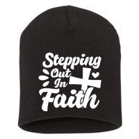 Strpping Out In Faith Short Acrylic Beanie