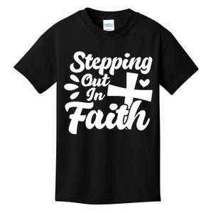 Strpping Out In Faith Kids T-Shirt