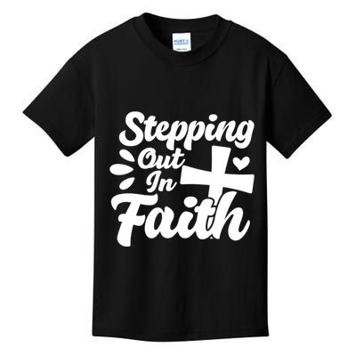 Strpping Out In Faith Kids T-Shirt