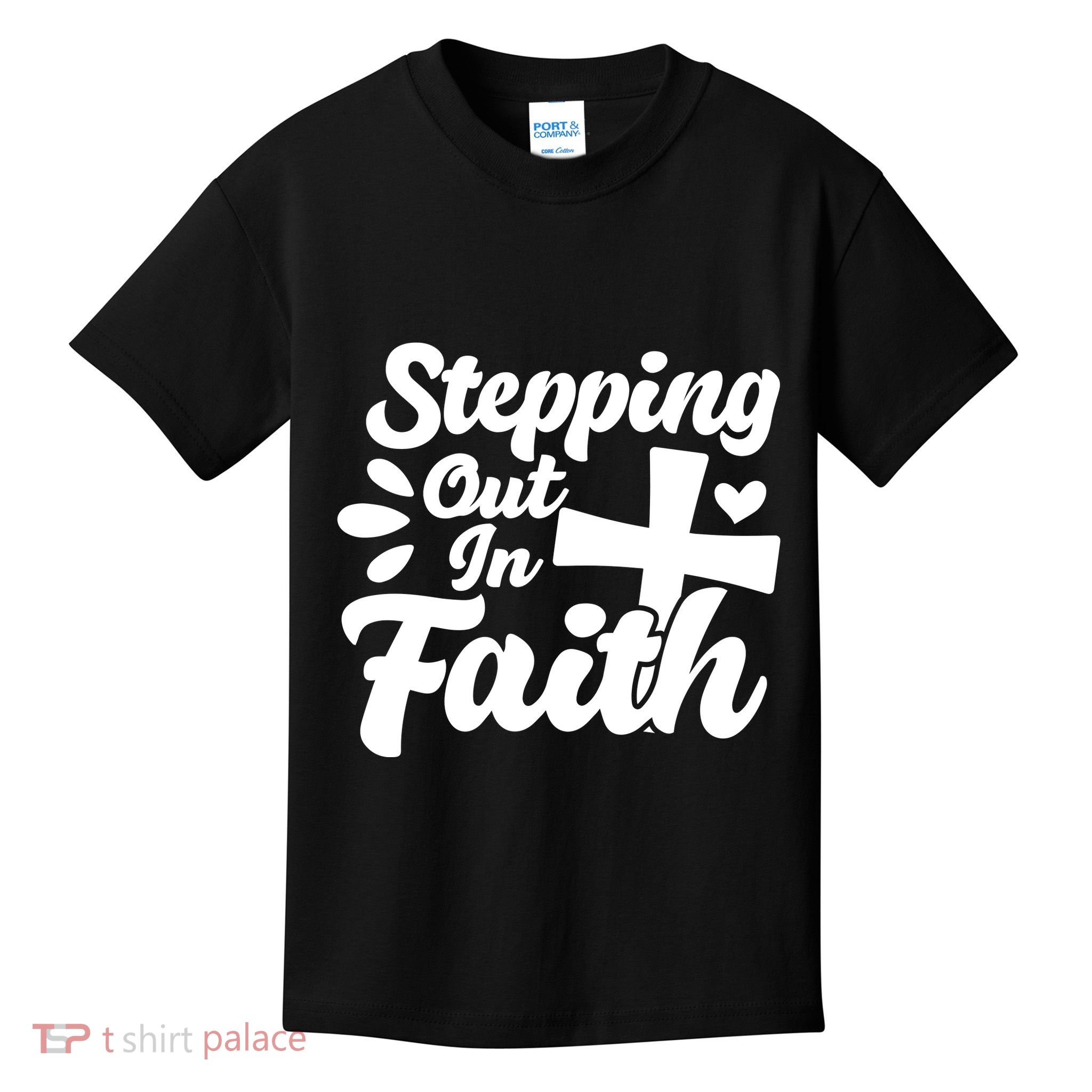 Strpping Out In Faith Kids T-Shirt