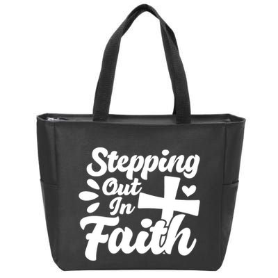 Strpping Out In Faith Zip Tote Bag