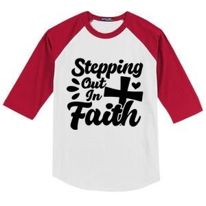 Strpping Out In Faith Kids Colorblock Raglan Jersey