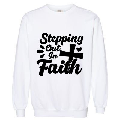 Strpping Out In Faith Garment-Dyed Sweatshirt