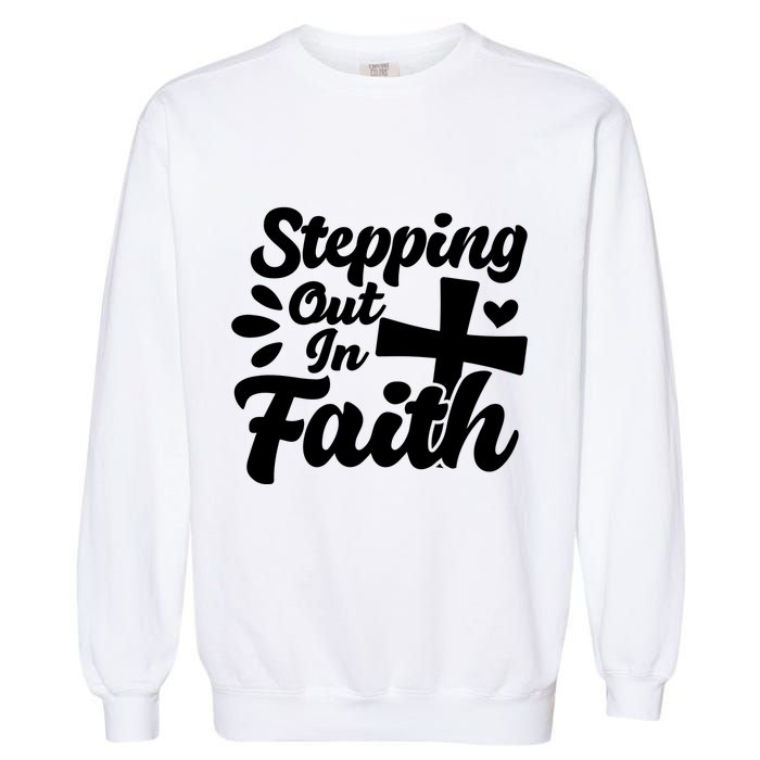 Strpping Out In Faith Garment-Dyed Sweatshirt