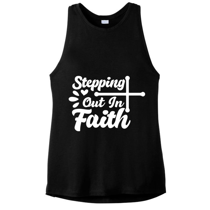 Strpping Out In Faith Ladies PosiCharge Tri-Blend Wicking Tank