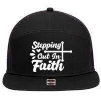 Strpping Out In Faith 7 Panel Mesh Trucker Snapback Hat