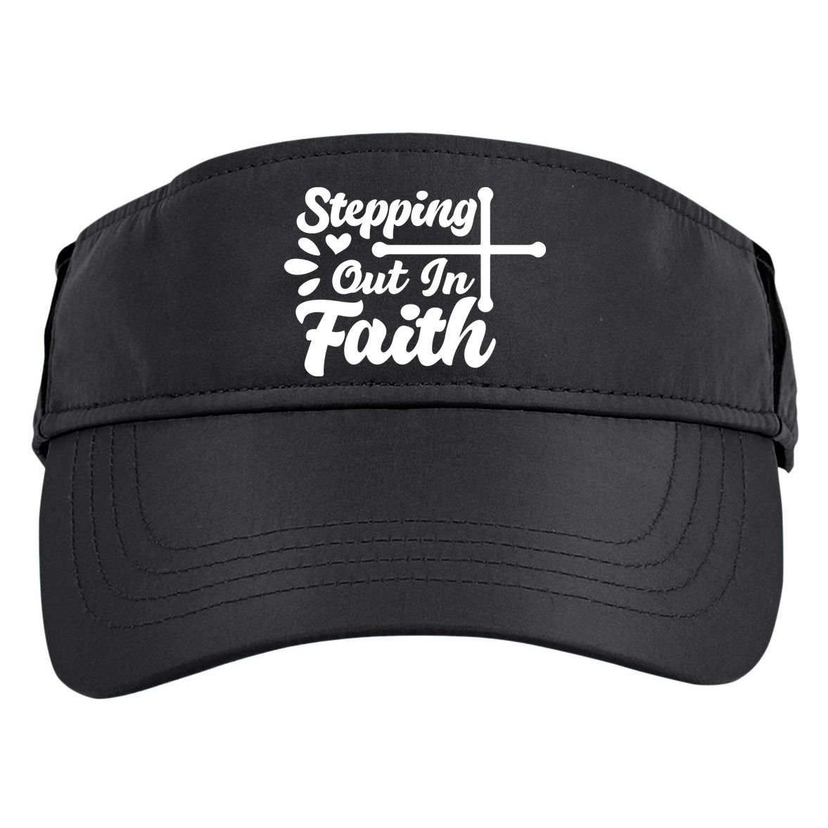 Strpping Out In Faith Adult Drive Performance Visor