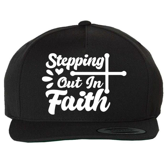Strpping Out In Faith Wool Snapback Cap