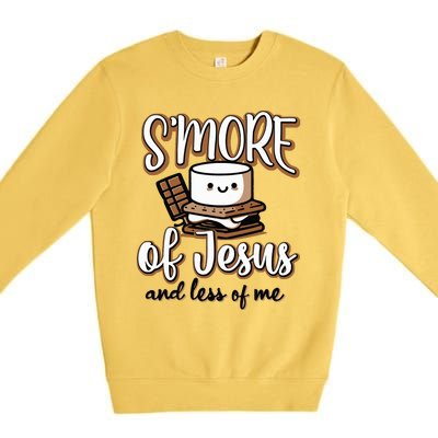 Smore Of Jesus And Less Of Me Premium Crewneck Sweatshirt