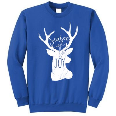 Season Of Joy Reindeer Xmas Pajama Vintage Christmas Gift Sweatshirt