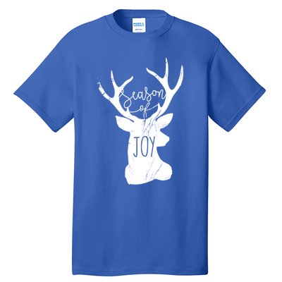 Season Of Joy Reindeer Xmas Pajama Vintage Christmas Gift Tall T-Shirt