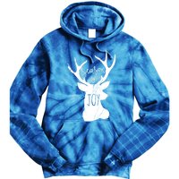 Season Of Joy Reindeer Xmas Pajama Vintage Christmas Gift Tie Dye Hoodie