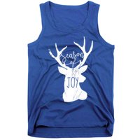 Season Of Joy Reindeer Xmas Pajama Vintage Christmas Gift Tank Top