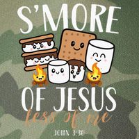 Smore Of Jesus Less Of Me Christian Camper Legacy Tie Dye Trucker Hat