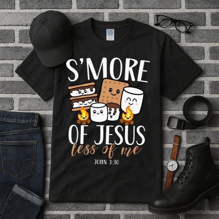 Smore Of Jesus Less Of Me Christian Camper Tall T-Shirt