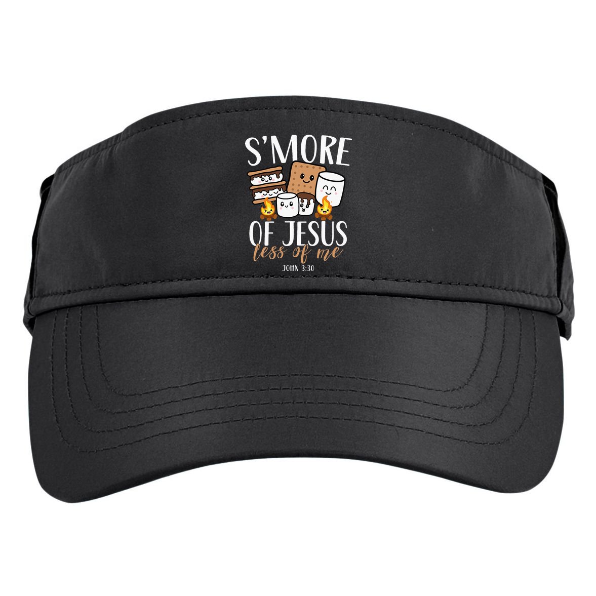Smore Of Jesus Less Of Me Christian Camper Adult Drive Performance Visor