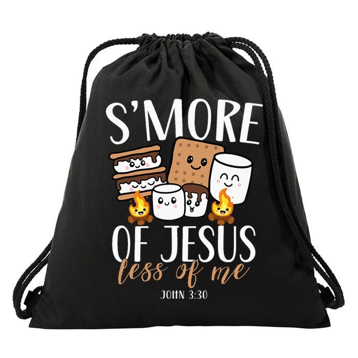 Smore Of Jesus Less Of Me Christian Camper Drawstring Bag