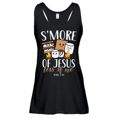 Smore Of Jesus Less Of Me Christian Camper Ladies Essential Flowy Tank