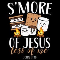 Smore Of Jesus Less Of Me Christian Camper Flatbill Hat