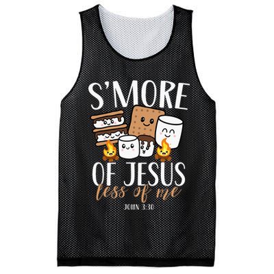 Smore Of Jesus Less Of Me Christian Camper Mesh Reversible Basketball Jersey Tank