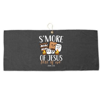 Smore Of Jesus Less Of Me Christian Camper Large Microfiber Waffle Golf Towel