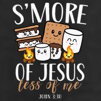 Smore Of Jesus Less Of Me Christian Camper Large Microfiber Waffle Golf Towel