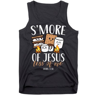 Smore Of Jesus Less Of Me Christian Camper Tank Top