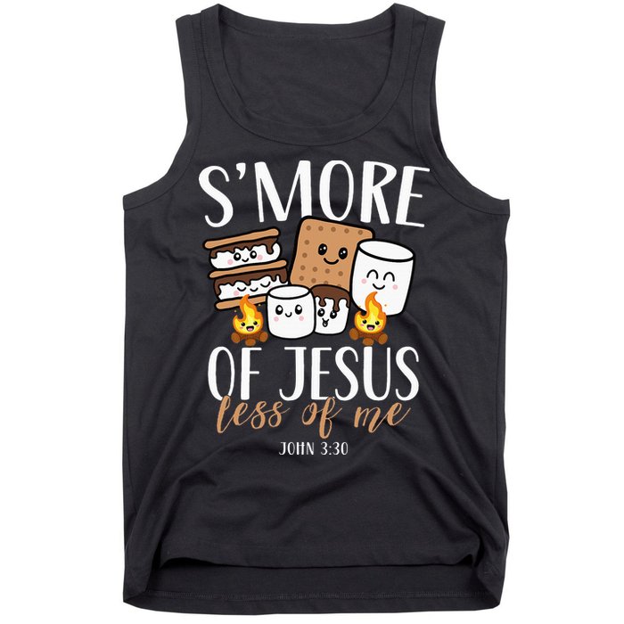 Smore Of Jesus Less Of Me Christian Camper Tank Top